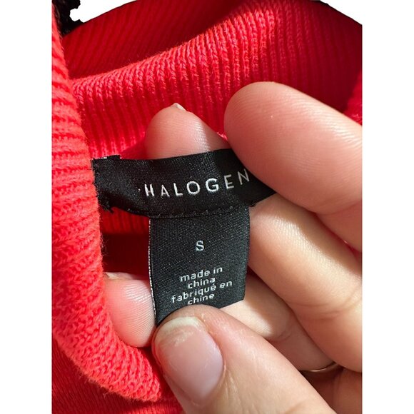 👗 2/$30 👗 Deep Orange/Red Turtleneck Sweater from Halogen NWOT - Picture 4 of 4